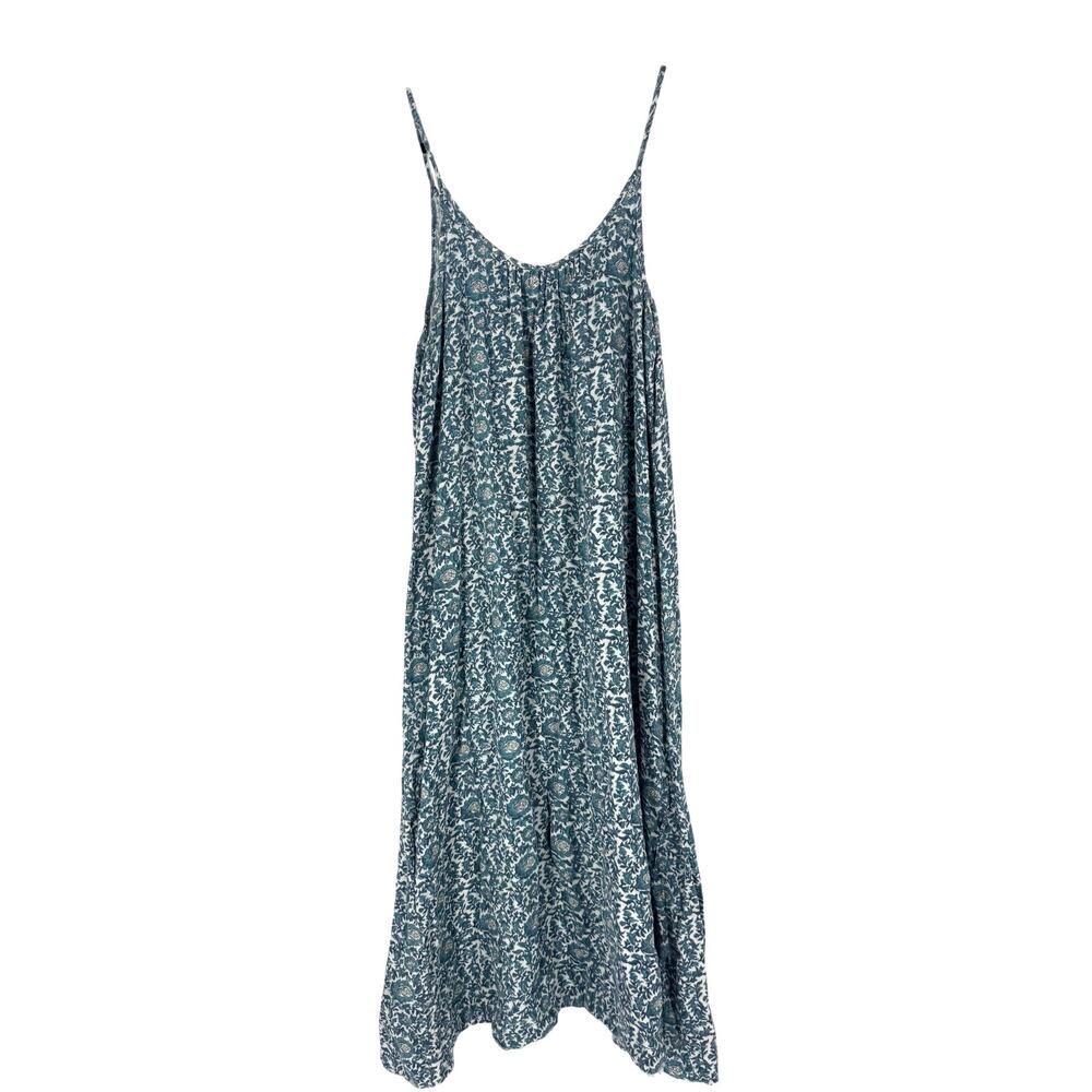 Blue Natural Life floral maxi tank dress, M